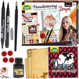 zestaw-do-kaligrafii-i-hand-letteringu-kolorowanka-szablon-smocze-motywy