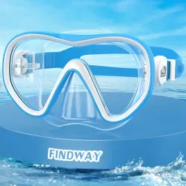 maska-nurkowa-findway-dla-dzieci-niebiesko-biala-przeciwmgielna