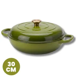 niski-garnek-zeliwny-emaliowany-26cm-oliwkowy-5l-naczynie-kuchenne