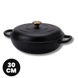 niski-garnek-zeliwny-emaliowany-30cm-czarny-mat-5l-naczynie-kuchenne