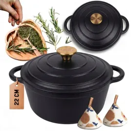 garnek-zeliwny-3l-emaliowany-z-pokrywka-czarny-mat-indukcja-piekarnik-22cm