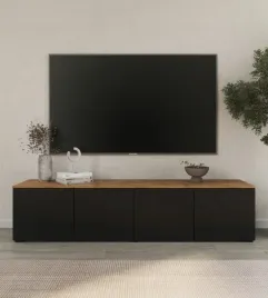komoda-stojaca-szafka-rtv-180-cm-blat-dab-wotan-czarny-mat-wysoka