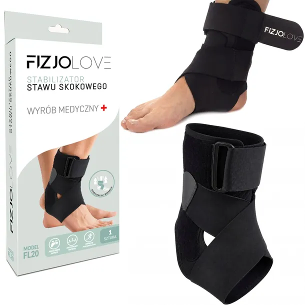 ORTEZA STAWU SKOKOWEGO STABILIZATOR KOSTKI STOPY FIZJOLOVE