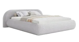 lozko-tapicerowane-200x200-cm-shels-low-jasnoszare-boucle