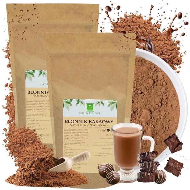 BŁONNIK KAKAOWY NATURALNY 500g fiber cocoa jakość proszek jak kakao zdrowe