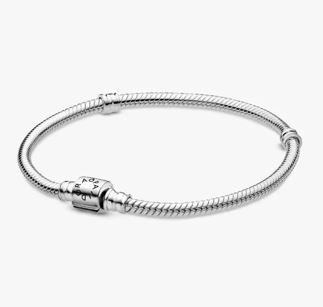 Bransoletka o splocie wężykowym z zapięciem beczułkowym 598816C00-20  20CM