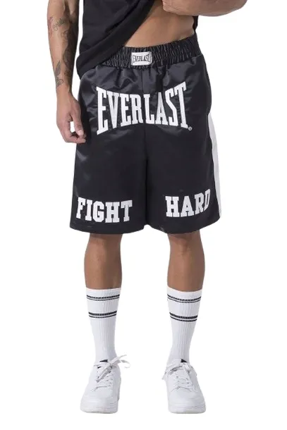 Spodenki bokserskie EVERLAST EXCLUSIVE SHORTS IN SATIN R. M czarne
