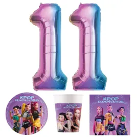 talerzyki-kubeczki-serwetki-38el-k-pop-demon-hunters-balony-na-11-urodziny