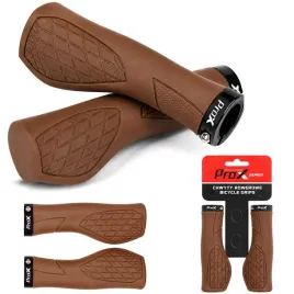 chwyty-rowerowe-prox-brazowe-130mm-skrecane-ergo-brozowe