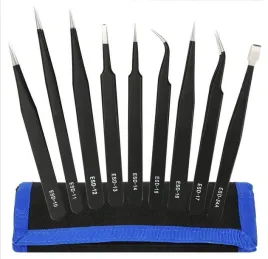 zestaw-9-peset-pincet-penset-antystatycznych-z-pokrowcem