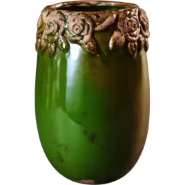 zdobiony-ceramiczny-wazon-w-kolorze-zielonego-mchu-20x295-cm