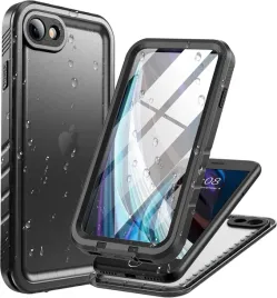 cozycase-etui-wodoodporne-360-do-iphone-7-8-se2-se3-ip68-matowy-czarny