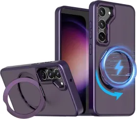 puyateya-etui-magsafe-do-samsung-galaxy-s23-ring-polmatowe-fioletowe