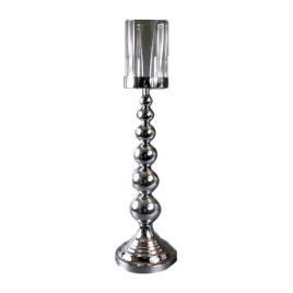 elegancki-swiecznik-szklo-chrom-16x58-cm-w-kolorze-srebrnym-z-antyposlizgow