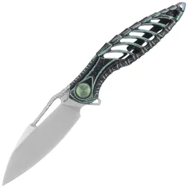 noz-skladany-rikeknife-thor6-black-green-titanium-satin-m390-rk-thor6-m