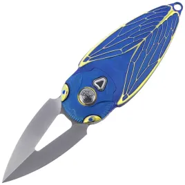 noz-skladany-rike-knife-rk-cicada-bg-blue-gold-titanium-bead-blasted-m39