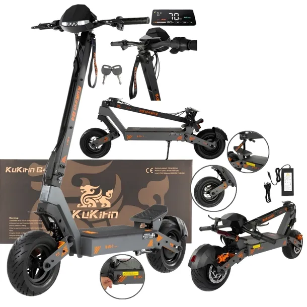 KuKirin G4 Pojazd elektryczny 2400W 60V 20Ah 70KM/H 75KM 11"