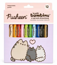 pusheen-kredki-bambino-drewniane-12kol-temperowka