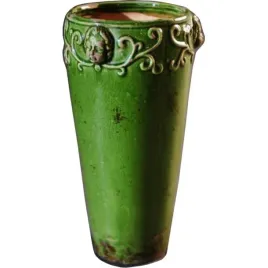 rustykalny-wazon-ceramiczny-w-kolorze-zielonym-18x35-cm