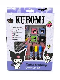 kuromi-zestaw-kreatywny-26-elementow-stemple-kredki-flamastry-kolorowanki
