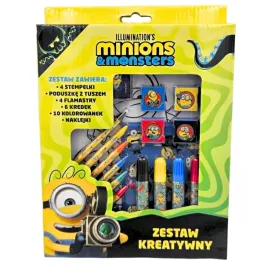 minionki-zestaw-kreatywny-26-elementow-kredki-flamastry-stemple-naklejki