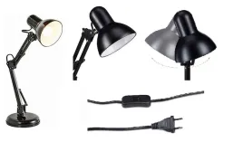 lampka-biurkowa-kreslarska-do-led-e27-z-uchwytem-deon-czarna-dl-2-b