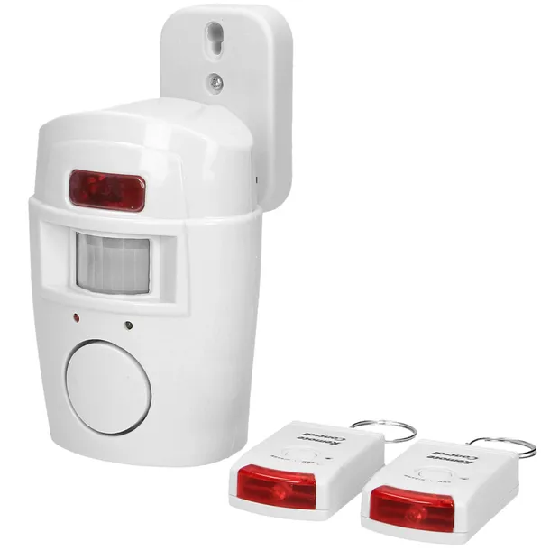 mini-alarm-bezprzewodowy-na-pilota-syrena-czujnik-ruchu-virone-as-1-6m-sklad-zestawu-centrala-alarmowa-czujka-ruchu