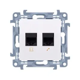 simon-10-gniazdo-2x-rj45-kat5e-c52-01-11-biale