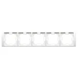 simon-basic-ramka-5-krotna-bmrc5-11-bialy
