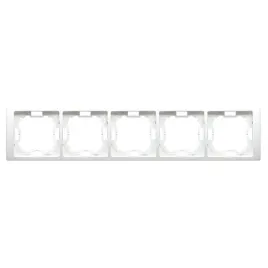 simon-basic-ramka-5-krotna-bmrc5-11-bialy