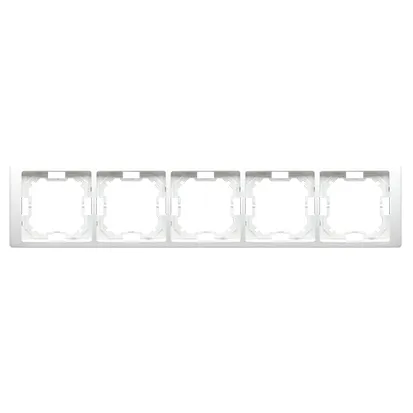 simon-basic-ramka-5-krotna-bmrc5-11-bialy