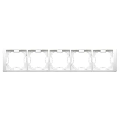 simon-basic-ramka-5-krotna-bmrc5-11-bialy-kolor-bialy