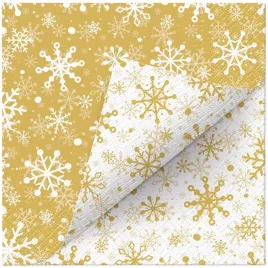 serwetki-double-design-christmas-snowflakes-bialo-zlote