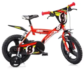 rowerek-dzieciecy-14-cali-czerwony-kolka-boczne-hamulec-dino-bikes