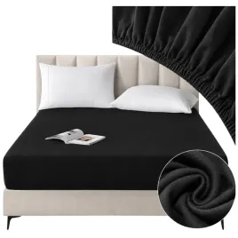 przescieradlo-z-gumka-bawelna-jersey-180x200x25-grube-materac-czarne