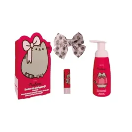 pusheen-zestaw-do-pielegnacji-pianka-do-mycia-ciala-300ml-pomadka-do-ust