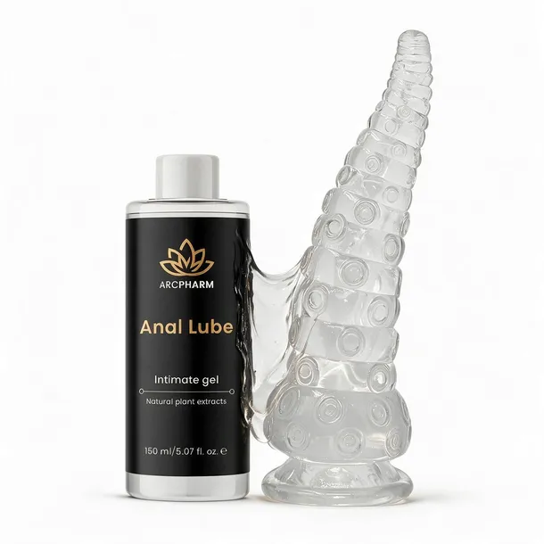 FANTAZYJNY ZESTAW DILDO OŚMIORNICY, MACKA STYMULUJĄCA + ANAL LUBE 150ml