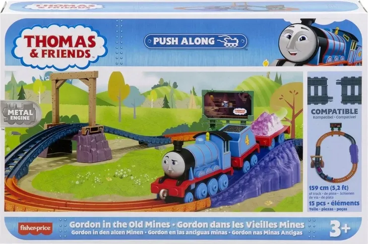 FISHER PRICE KOLEJKA TOMEK I PRZYJACIELE TORÓW GORDON STARA KOPALNIA GABRYŚ