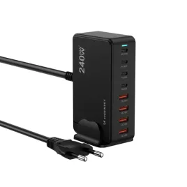 stacja-ladujaca-biurkowa-4x-usb-a-4x-usb-c-gan-qc3-240w-czarna