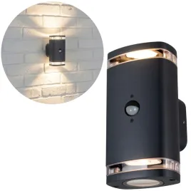 lampa-zewnetrzna-led-kinkiet-elewacyjna-czujnik-ruchu-pir-2xgu10-czarna
