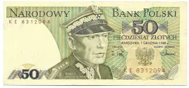 banknot-50-zl-k-swierczewski-1988r-seria-ke