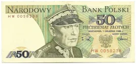 banknot-50-zl-k-swierczewski-1988r-seria-hw