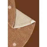 dywan-do-prania-round-dot-chestnut-140cm-kolor-brazowy