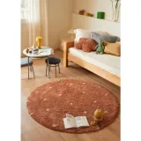 dywan-do-prania-round-dot-chestnut-140cm-kolor-brazowy-stan-opakowania-oryginalne