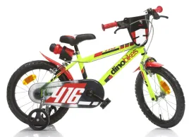 rowerek-dzieciecy-16-cali-zolty-kolka-boczne-wolnobieg-dino-bikes