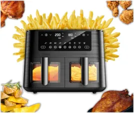 cookwise-podwojna-frytkownica-powietrzna-9-l-duza-pojemnosc-2-szuflady