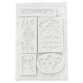 forma-silikonowa-do-odlewow-gips-zywica-barok-ornament-zestaw-5-form