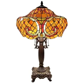 lampa-stolowa-bieye-l30783-pomaranczowa-barokowy-styl-40cm-x-61cm