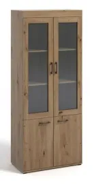 witryna-ze-szklem-80-cm-dab-artisan-polki-d-6