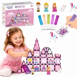 woopie-klocki-magnetyczne-zestaw-zamek-ksiezniczki-50-el